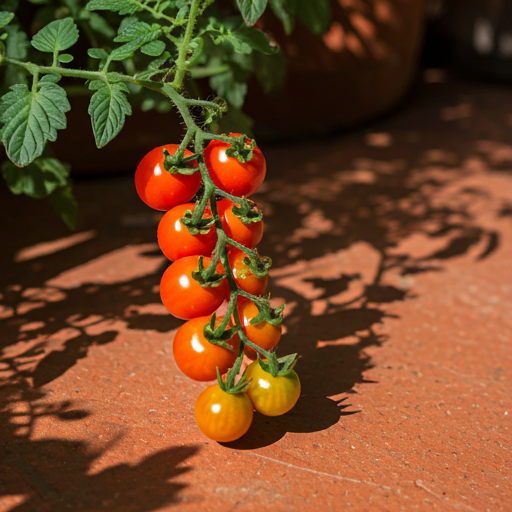 tiny tomatoes growing delicious